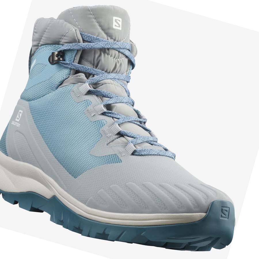 Salomon VAYA BLAZE THINSULATE™ CLIMASALOMON™ WATERPROOF Téli Csizma Női Kék | HU 3018QMA